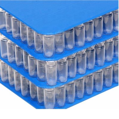 ポリプロピレン3mmの波形の層のパッドのプラスチック分離器は丸かどを広げる