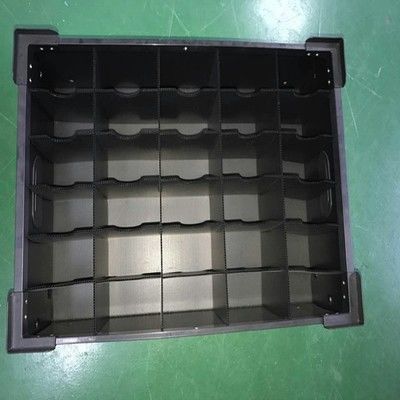 反静的な3mmは4mm電子部品のためのプラスチック荷箱を波形を付けた
