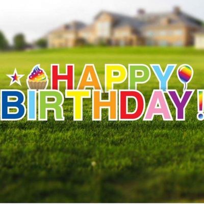 コルフルートのヤード カード4mmはプラスチック誕生日のヤードの印を波形を付けた