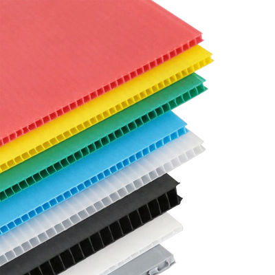 ブランクCoroplastはプラスチック ポリプロピレン シート4x8を波形を付けた