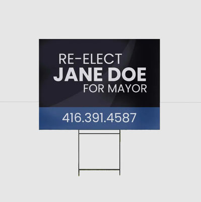 軽量で耐候性のあるPPのゴロゴロしたプラスチック製の庭の看板