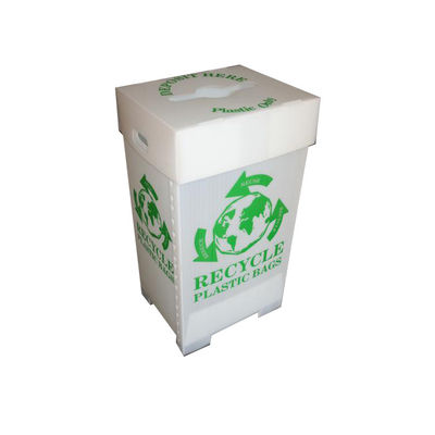 PPは友好的なプラスチックごみ箱防水Ecoを波形を付けた