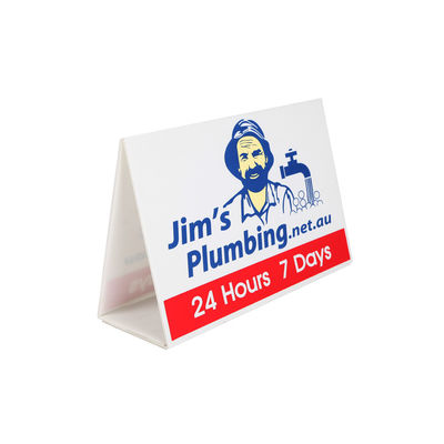 Versatile customizable Roster Sign made from corrugated plastic available in multiple sizes colors and thicknesses for professional