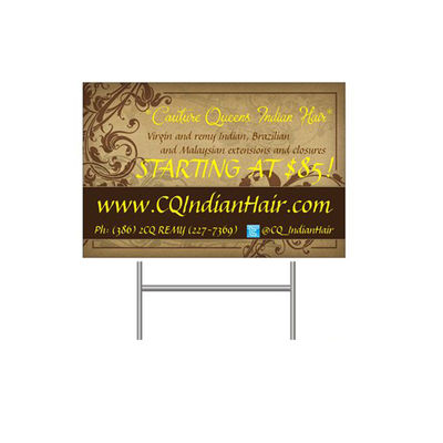 PPは屋内プラスチック ヤードの印/Hの棒との屋外広告を波形を付けた