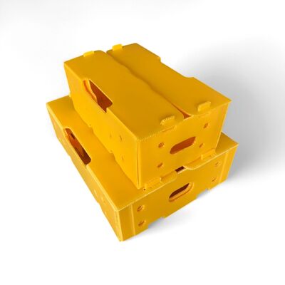 リサイクル可能な素材を使用した、軽量で耐衝撃性に優れたPP製中空ボードボックス。耐久性があり、再利用可能で、環境に優しい包装ソリューションに最適です。
